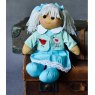 Powell Craft Rag Doll with Blue Embroidered Bird Jacket