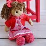 Powell Craft Rag Doll with Ladybird Dress