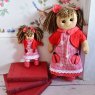 Powell Craft Rag Doll with Ladybird Dress