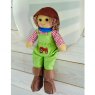 Powell Craft Rag Doll with Farmyard Outfit