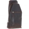 Ashwood Leather Three Pocket Sling Bag Brown