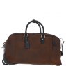 Ashwood Leather Wheeled Weekend Travel Holdall Oily Brown Adrian