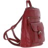 Ashwood Leather Small Vintage Leather Backpack - Red