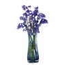 Dartington Crystal Florabundance Colours Bluebell Vase Ink Blue