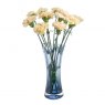 Dartington Crystal Florabundance Colours Carnation Vase Ink Blue