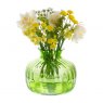Dartington Crystal Cushion Lime Green Medium Vase