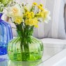 Dartington Crystal Cushion Lime Green Medium Vase