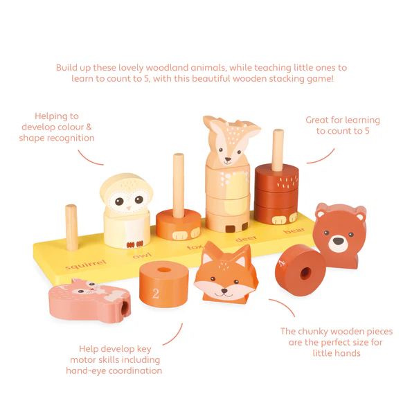 Orange Tree Toys Woodland Animal Counting Game