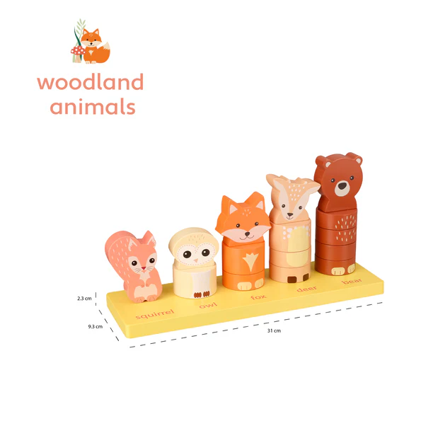 Orange Tree Toys Woodland Animal Counting Game