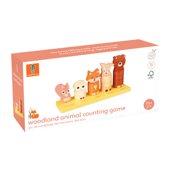 Orange Tree Toys Woodland Animal Counting Game