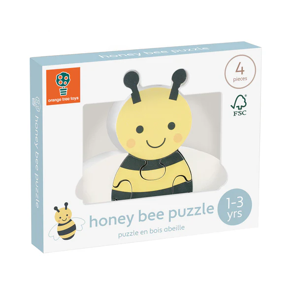Orange Tree Toys Spring Garden Honey Bee Wooden Puzzle