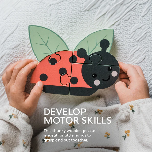 Orange Tree Toys Ladybird Wooden Puzzle