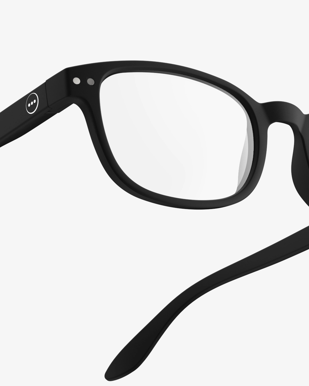 IZIPIZI #B Black Reading Glasses +1.0