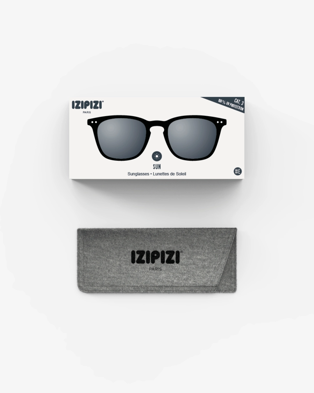 IZIPIZI #E Black Reading Sunglasses