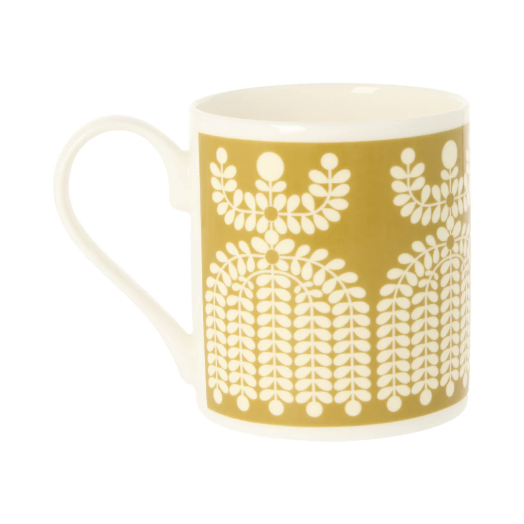 Orla Kiely Folk Girl Ochre Mug