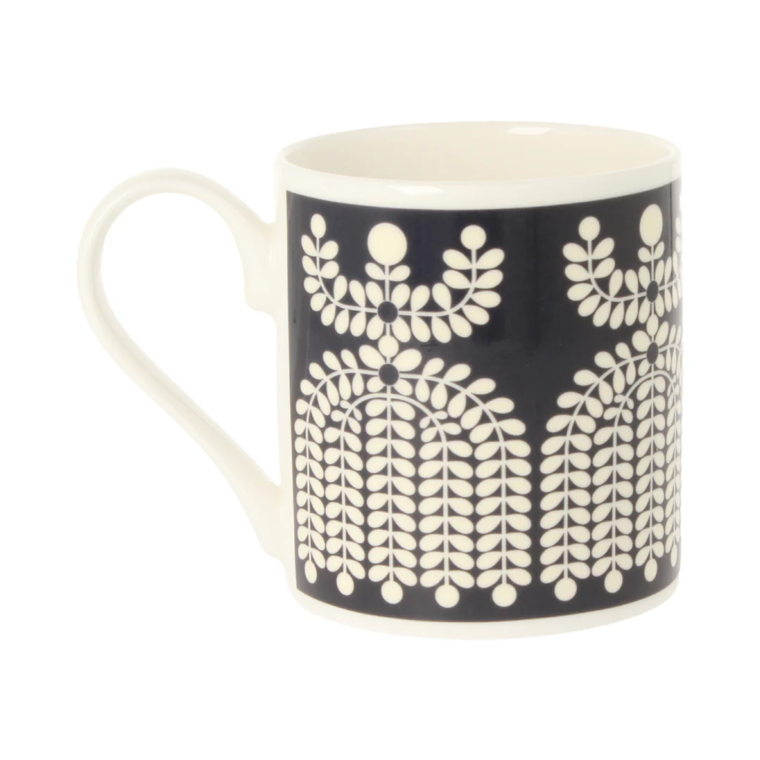 Orla Kiely Folk Girl Navy Mug