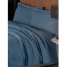 Design Port Linen Leaf Denim Duvet Cover Set