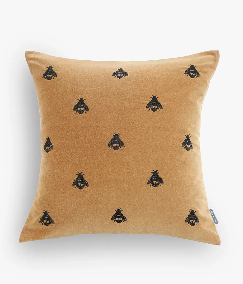 M.M Linen Buzz Mustard Cushion