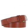 Ashwood Leather Ladies Leather Belt with Gold Metal Pin Buckle Chestnut LB-301