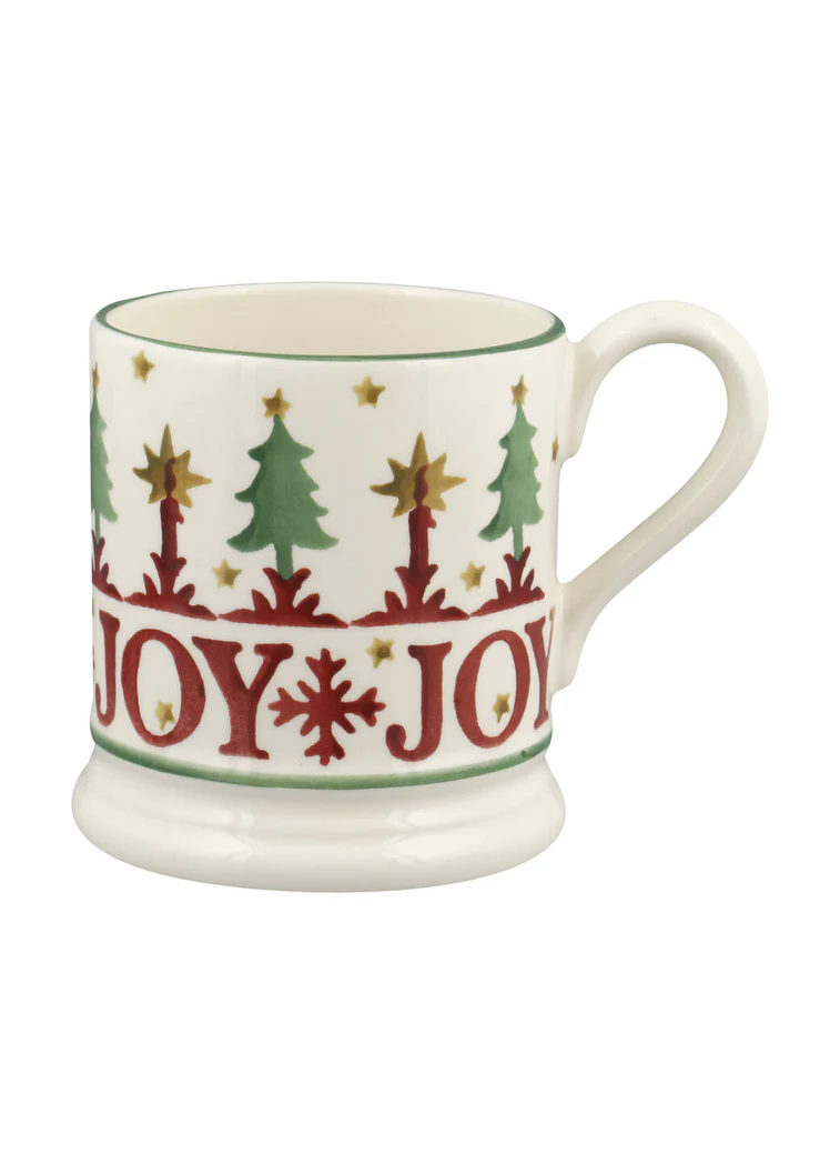 Emma Bridgewater Emma Bridgewater Christmas Joy Set of 2 1/2 Pint Mugs Boxed