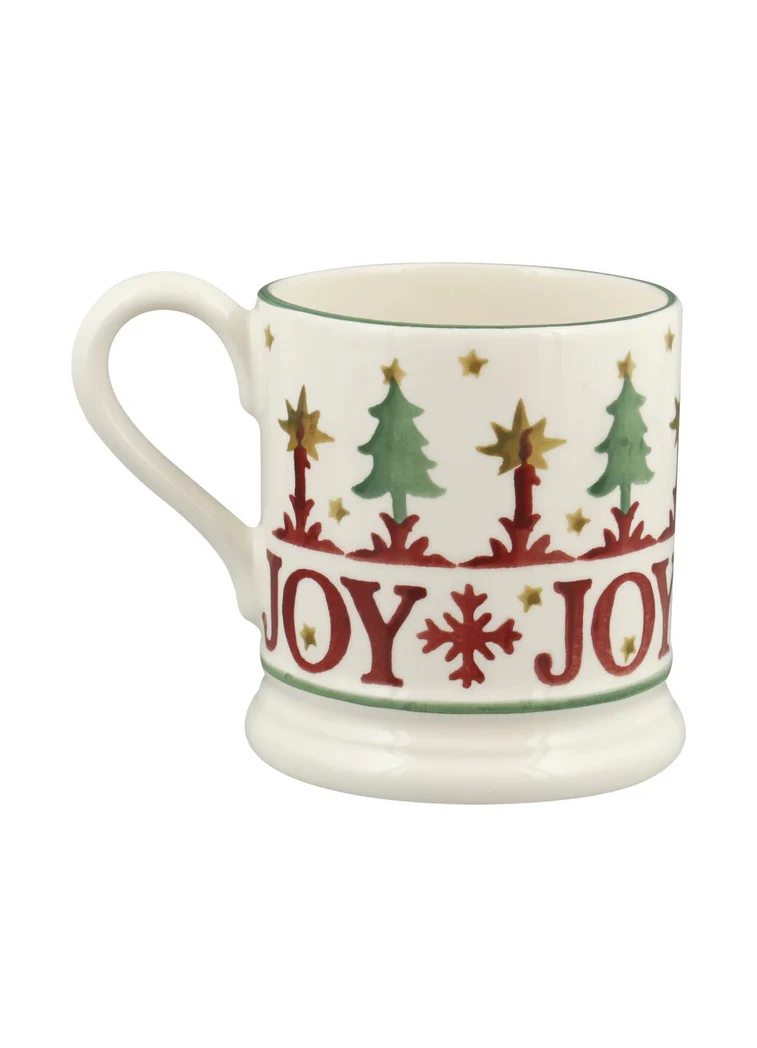 Emma Bridgewater Emma Bridgewater Christmas Joy Set of 2 1/2 Pint Mugs Boxed
