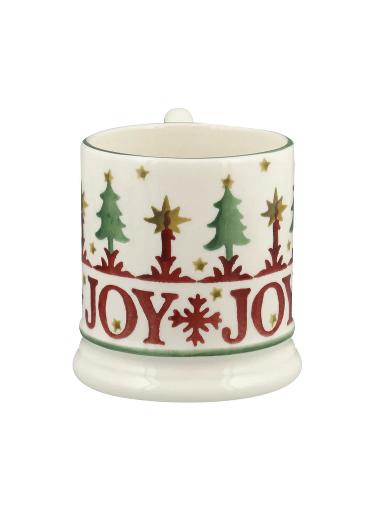 Emma Bridgewater Emma Bridgewater Christmas Joy Set of 2 1/2 Pint Mugs Boxed