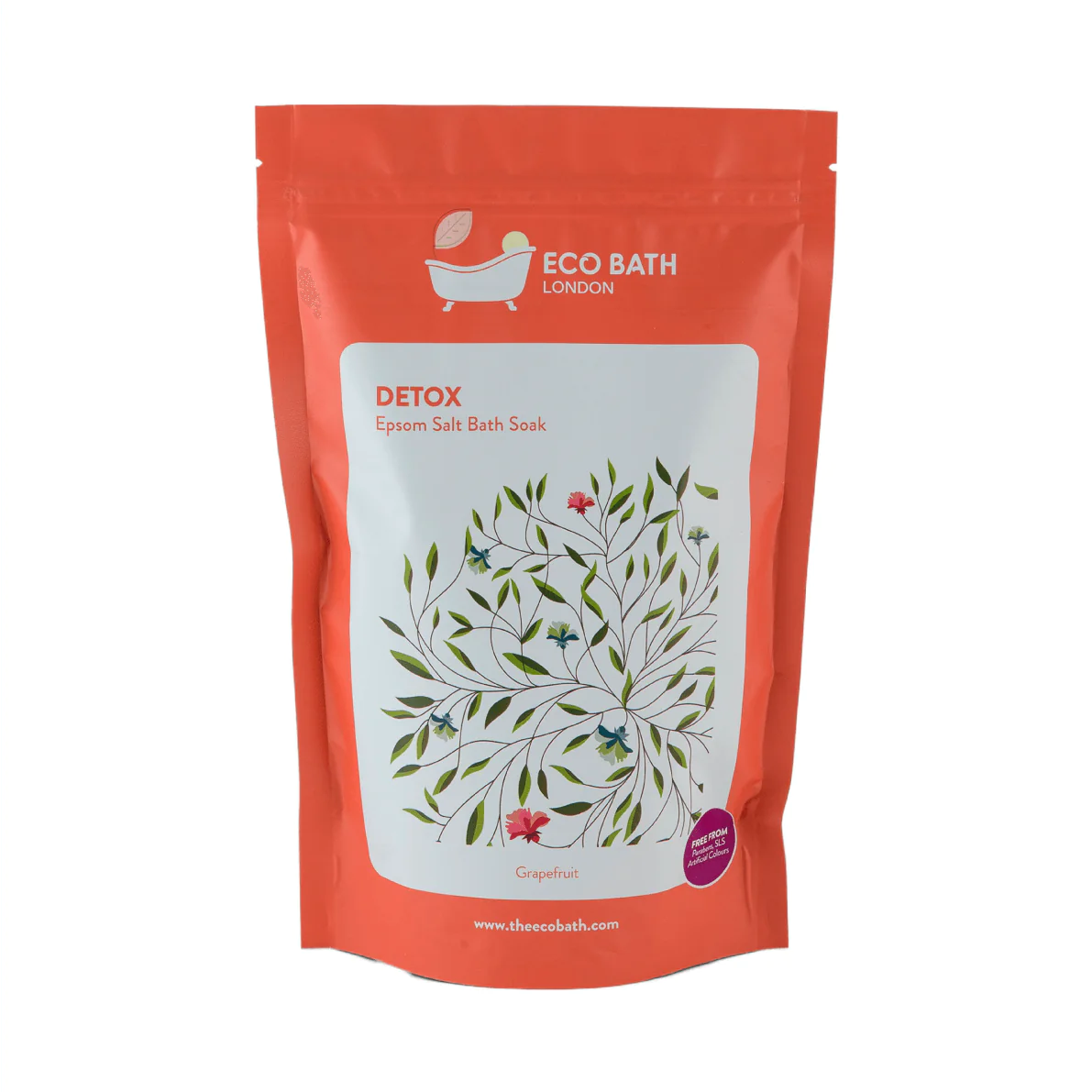 Eco Bath Detox Epsom Salt Bath Soak Pouch 1000g