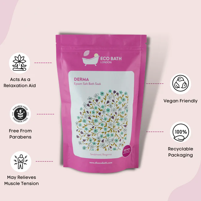 Eco Bath Derma Epsom Salt Bath Soak Pouch 1000g