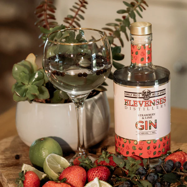 Elevenses Distillery Strawberry & Lime Gin 70cl