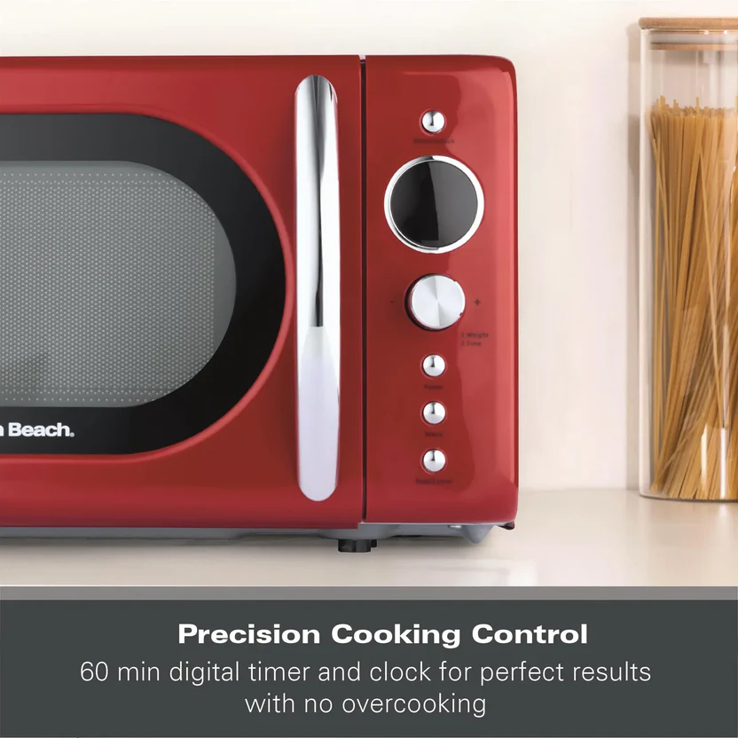 Hamilton Beach Retro Microwave - Red 20L