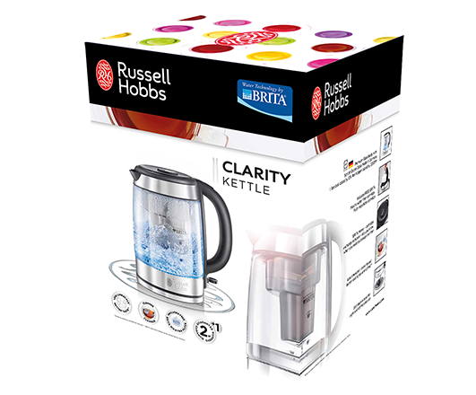 Russell Hobbs Purity Glass Brita Kettle