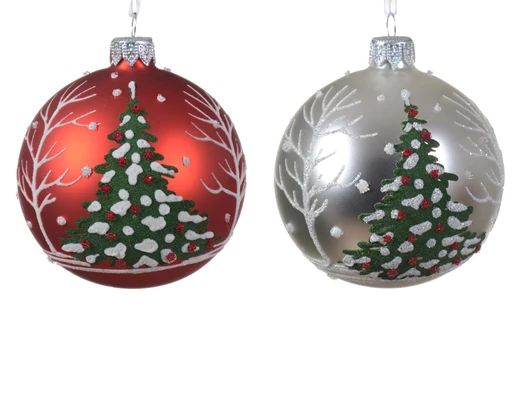 Christmas Tree Glass Bauble