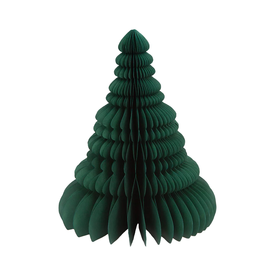 Tall Paper Honeycomb Christmas Tree - Green