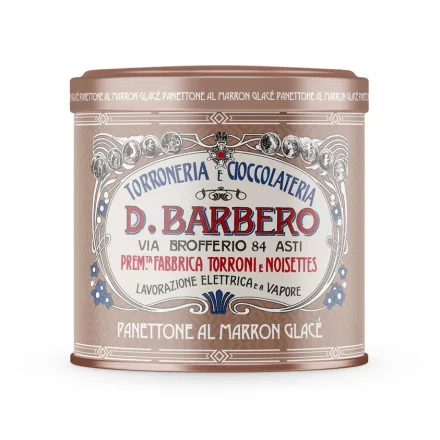 Davide Barbero Panettone - Candied Chestnuts In Tin Box 750g