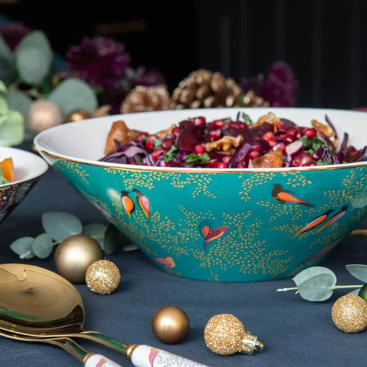 Sara Miller Chelsea Large Salad Bowl - Green