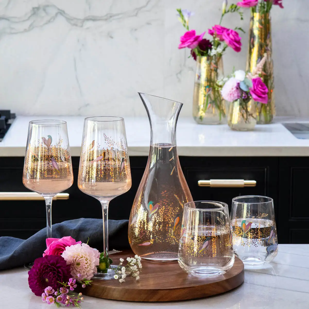 Sara Miller London Sara Miller Chelsea Set of 2 Wine Glasses