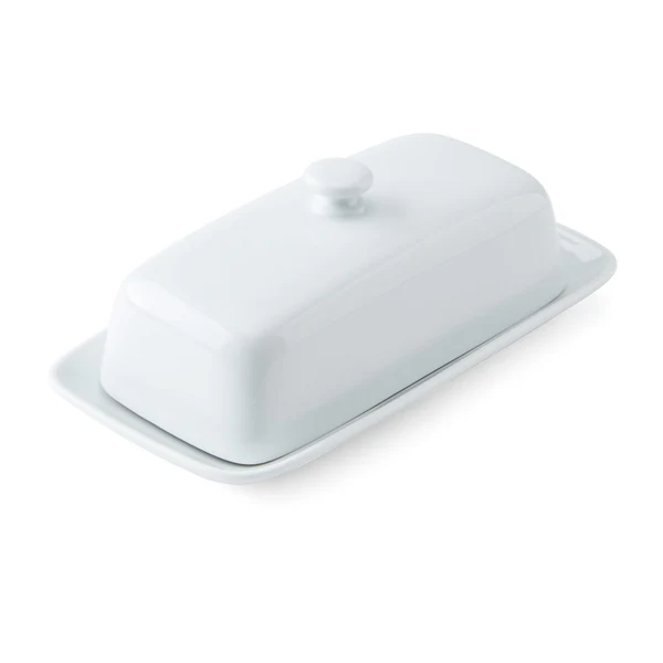 Mikasa Chalk Porcelain Butter Dish - White