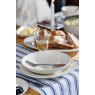 Mikasa Navy Stripe Linen-Blend Table Runner 230 x 34cm