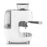 SMEG Espresso Coffee Machine With Grinder - White