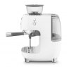 SMEG Espresso Coffee Machine With Grinder - White