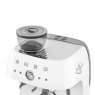 SMEG Espresso Coffee Machine With Grinder - White