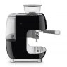 SMEG Espresso Coffee Machine With Grinder - Black