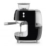 SMEG Espresso Coffee Machine With Grinder - Black