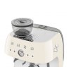 SMEG Espresso Coffee Machine With Grinder - Cream