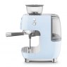 SMEG Espresso Coffee Machine With Grinder - Pastel Blue