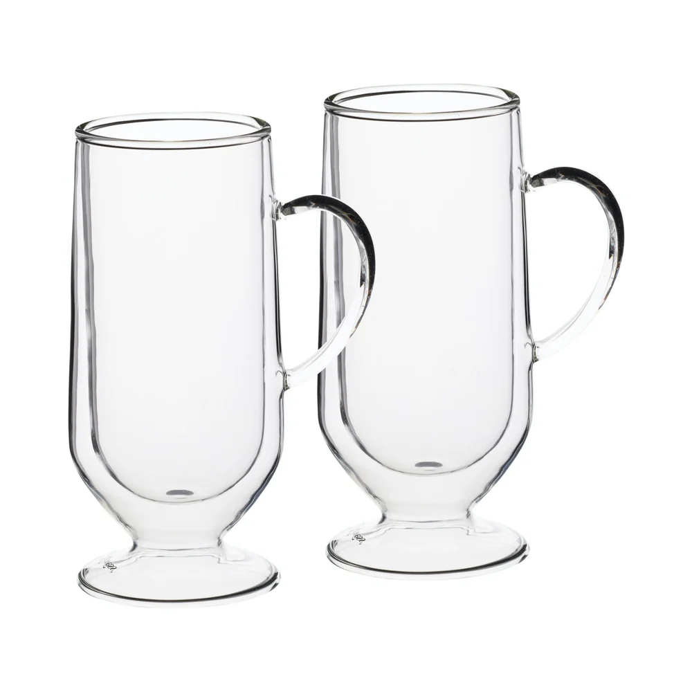 La Cafetière Double Walled Irish Coffee Glasses - Set of 2, Gift Boxed