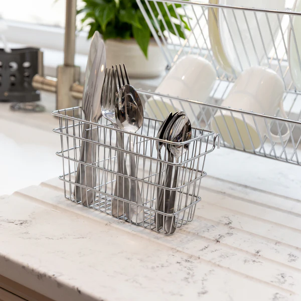 KitcheCraft Hook Over Cutlery Draining Basket