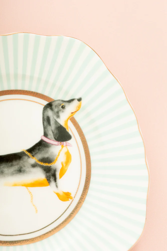 Yvonne Ellen Sausage Dog Cake Plate