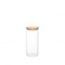 Jomafe Store & Care Round Bamboo Glass Jar