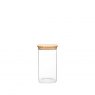 Jomafe Store & Care Square Bamboo Glass Jar